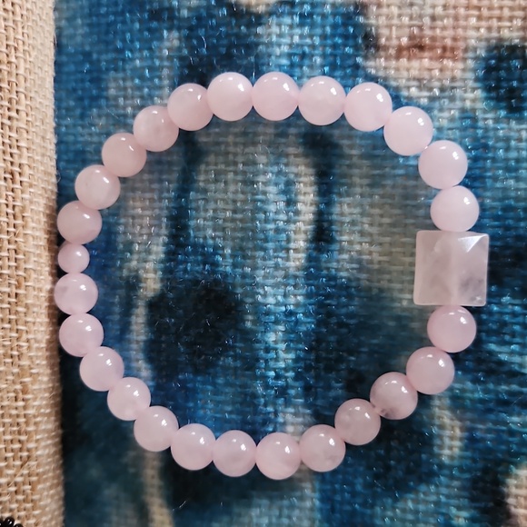 Rose Quartz Beaded Bracelet